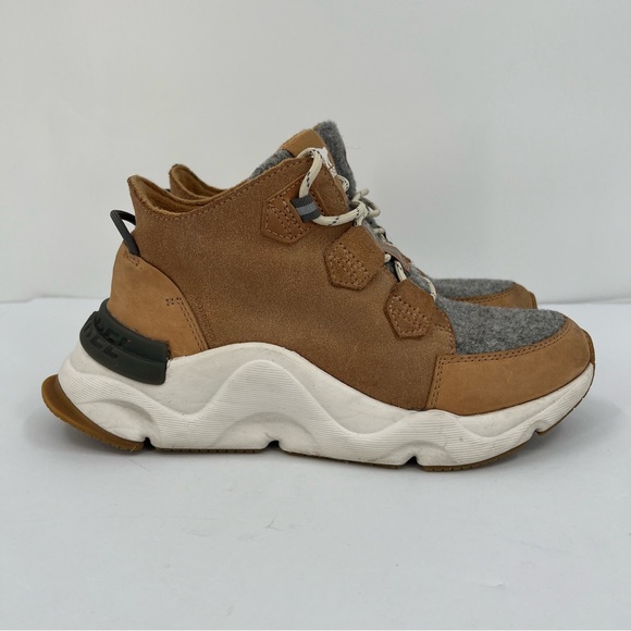 SOREL Kinetic RNEGD Caribou Shoe Waterproof Insulated in Tawny Buff Quarry 7.5 - Picture 6 of 13